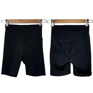 Ododos 5" High Waist Biker Shorts women's size XS Black Stretchy Shorts